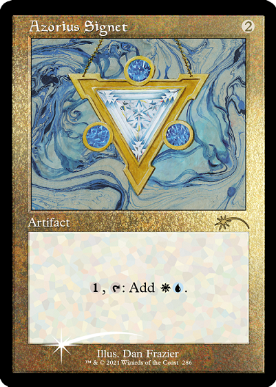 Azorius Signet (Retro) (Foil Etched) [Secret Lair Drop Series] | The Time Vault CA