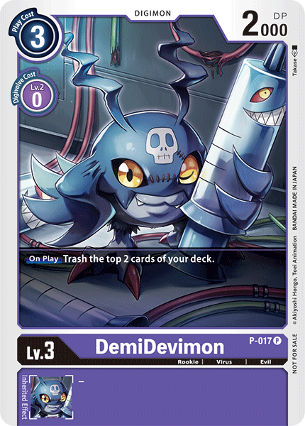 DemiDevimon [P-017] [Promotional Cards] | The Time Vault CA