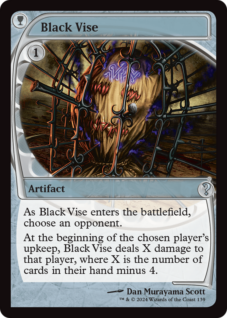 Black Vise (Future Sight) [Mystery Booster 2] | The Time Vault CA