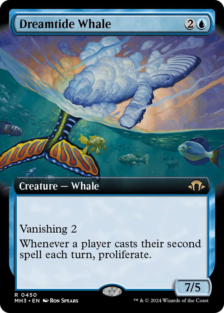 Dreamtide Whale (Extended Art) [Modern Horizons 3] | The Time Vault CA