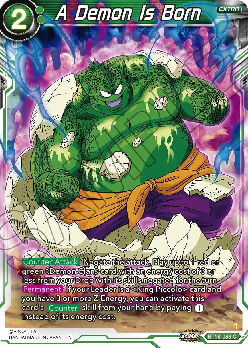 A Demon Is Born (BT18-088) [Dawn of the Z-Legends] | The Time Vault CA