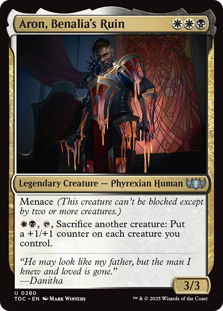 Aron, Benalia's Ruin [Tarkir: Dragonstorm Commander] | The Time Vault CA