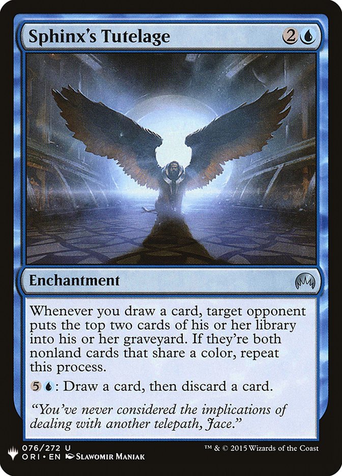 Sphinx's Tutelage [Mystery Booster] | The Time Vault CA