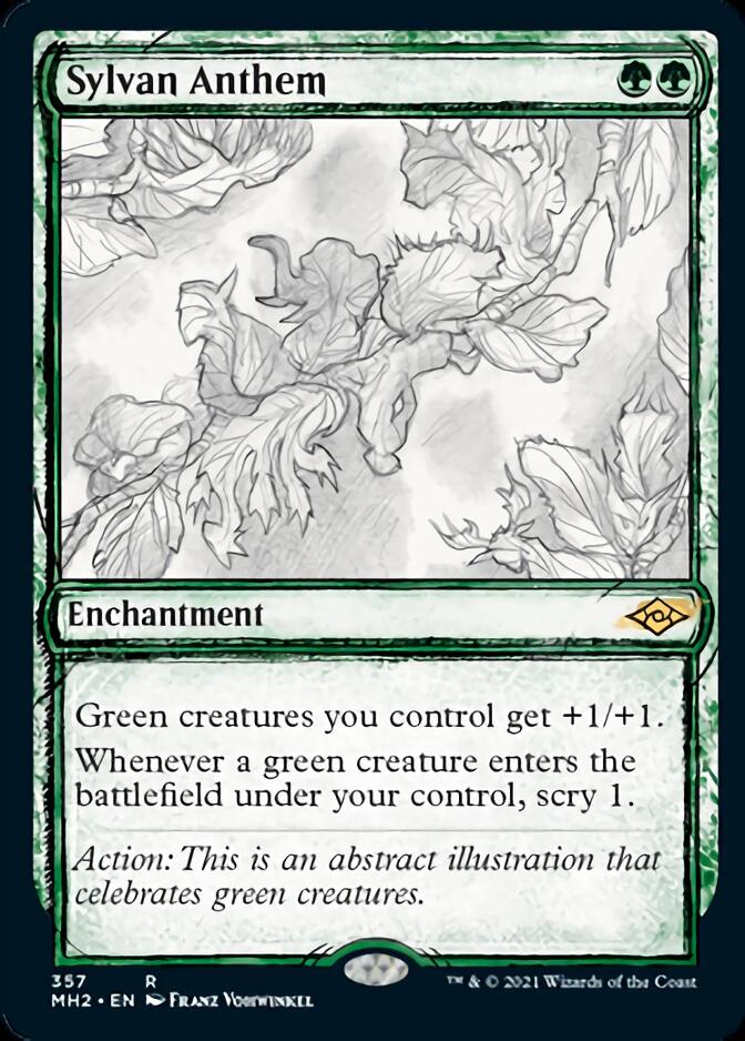 Sylvan Anthem (Sketch) [Modern Horizons 2] | The Time Vault CA