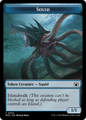 Squid // Human (26) Double-Sided Token [March of the Machine Commander Tokens] | The Time Vault CA
