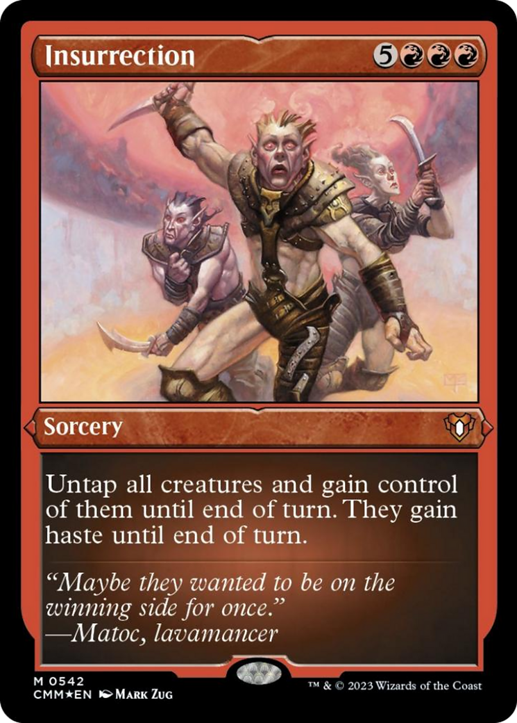 Insurrection (Foil Etched) [Commander Masters] | The Time Vault CA