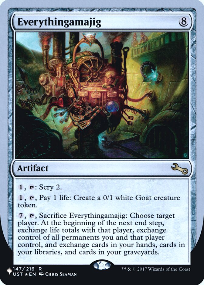 Everythingamajig (Scry) (Unfinity Foil Edition) [The List] | The Time Vault CA