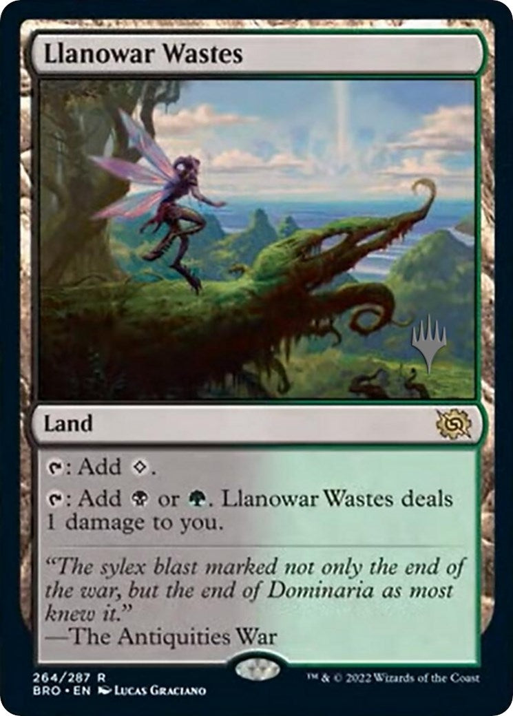 Llanowar Wastes (Promo Pack) [The Brothers' War Promos] | The Time Vault CA