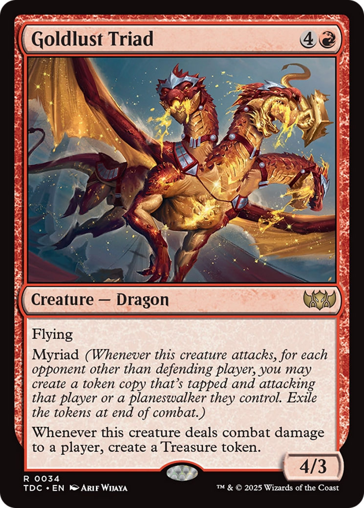 Goldlust Triad [Tarkir: Dragonstorm Commander] | The Time Vault CA