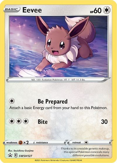 Eevee (SWSH127) [Sword & Shield: Black Star Promos] | The Time Vault CA