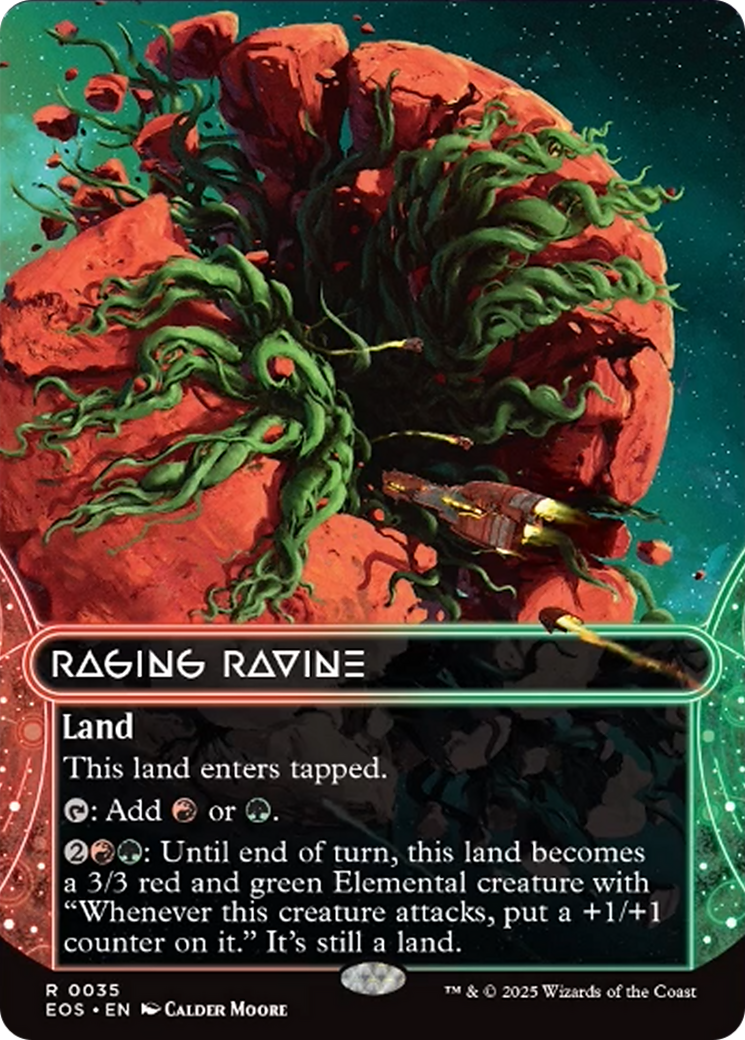 Raging Ravine (0035) (Borderless) [Edge of Eternities: Stellar Sights] | The Time Vault CA