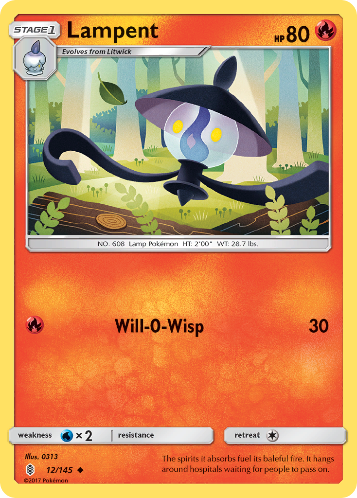 Lampent (12/145) [Sun & Moon: Guardians Rising] | The Time Vault CA