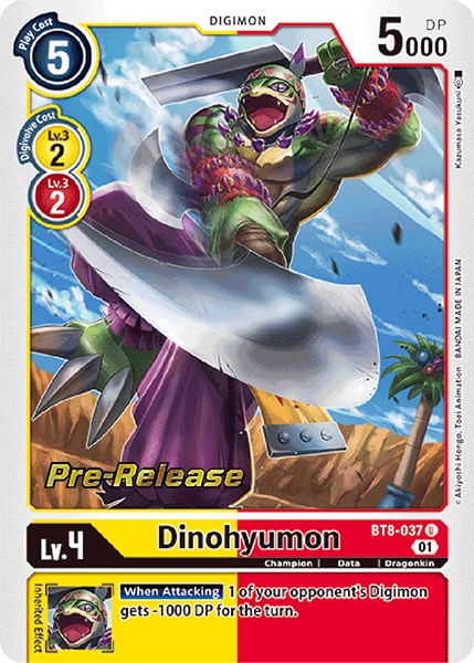 Dinohyumon [BT8-037] [New Awakening Pre-Release Cards] | The Time Vault CA