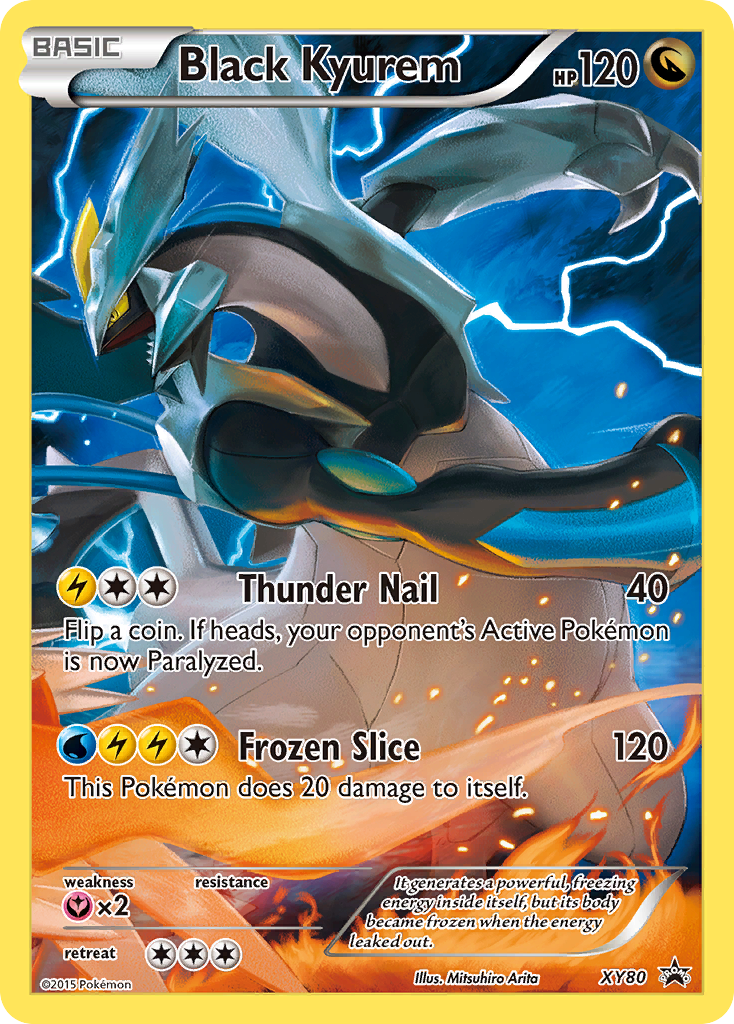 Black Kyurem (XY80) (Full Art Promo) [XY: Black Star Promos] | The Time Vault CA