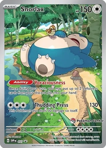 Snorlax (051) (Pokemon Center) [Scarlet & Violet: Black Star Promos] | The Time Vault CA