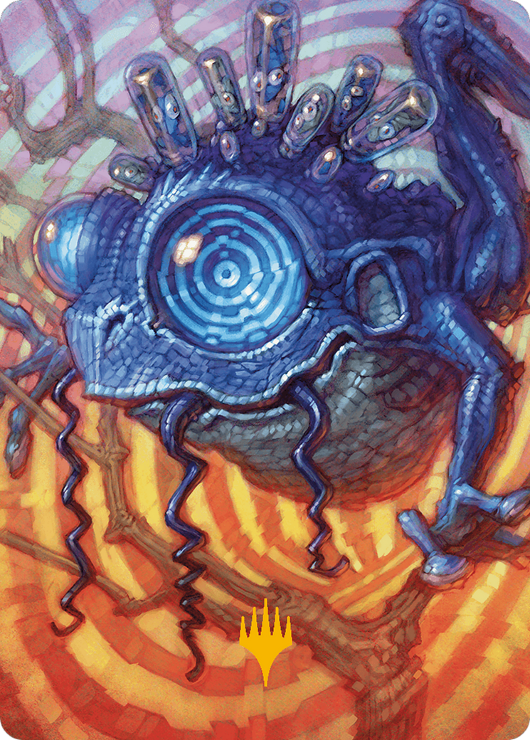 Psychic Frog Art Card (Gold-Stamped Planeswalker Symbol) [Modern Horizons 3 Art Series] | The Time Vault CA