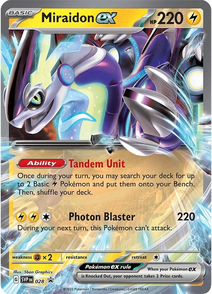 Miraidon ex (028) [Scarlet & Violet: Black Star Promos] | The Time Vault CA