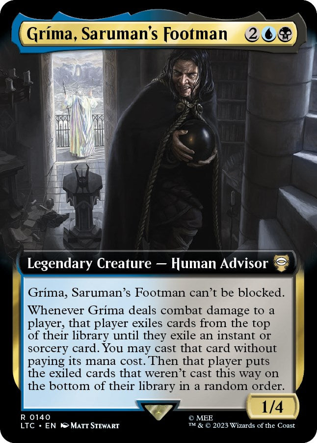 Grima, Saruman's Footman (Extended Art) [The Lord of the Rings: Tales of Middle-Earth Commander] | The Time Vault CA