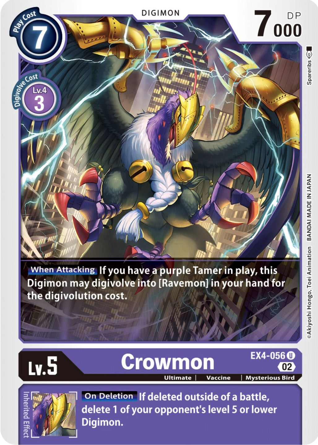 Crowmon [EX4-056] [Alternative Being Booster] | The Time Vault CA