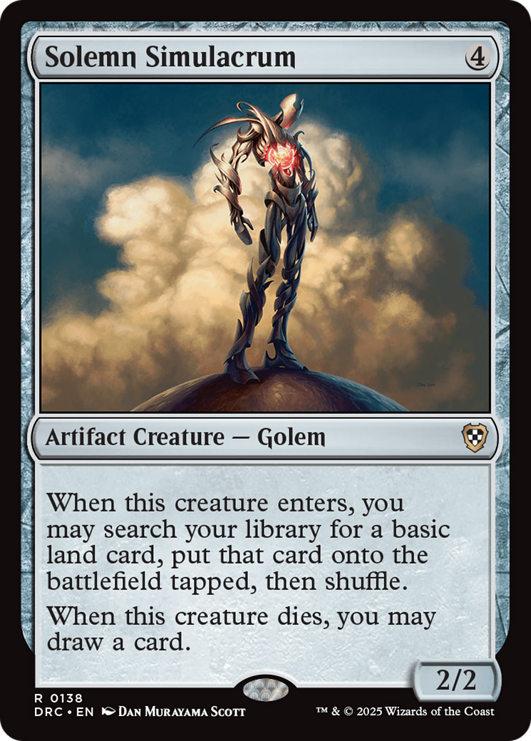 Solemn Simulacrum [Aetherdrift Commander] | The Time Vault CA