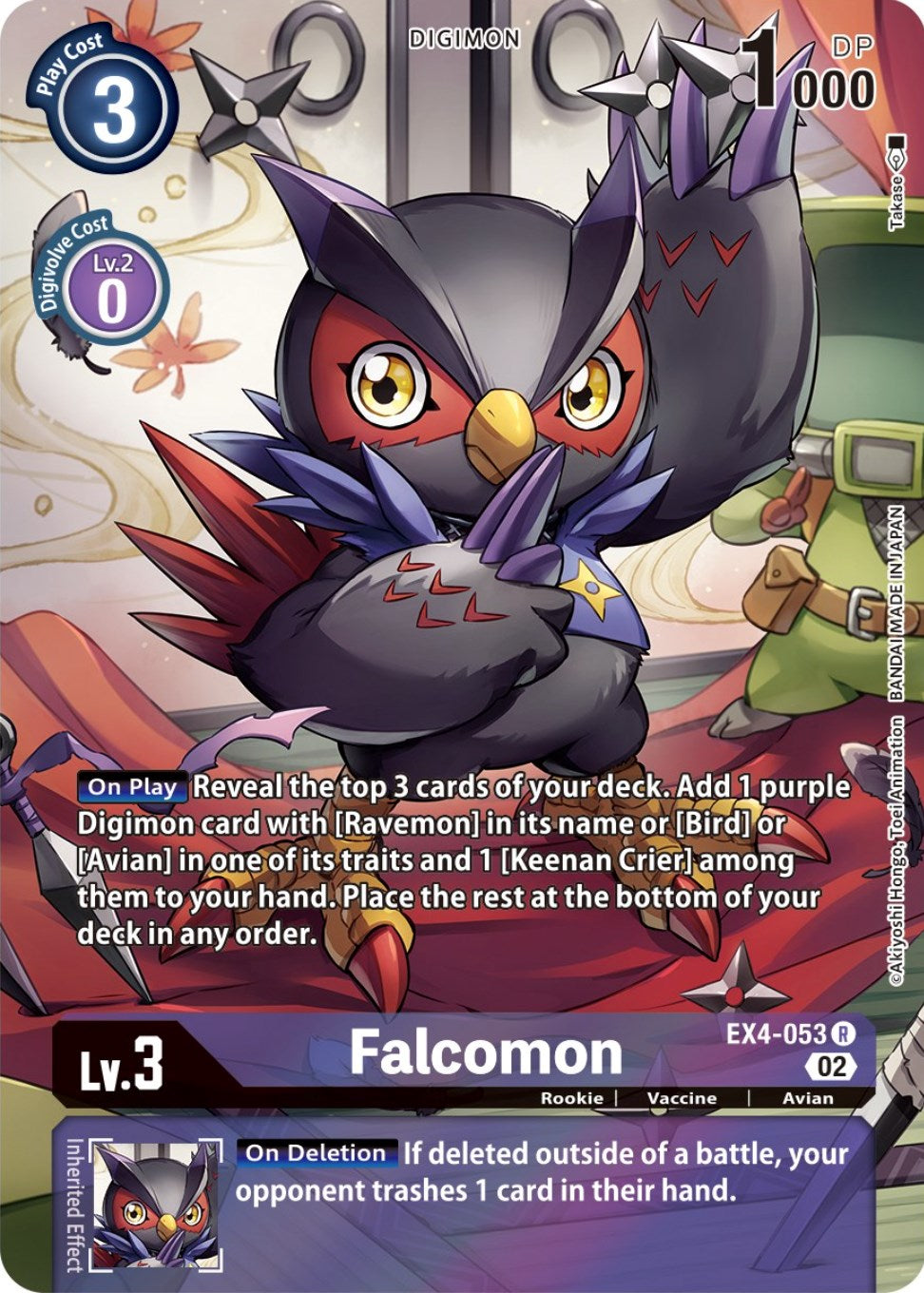 Falcomon [EX4-053] (Alternate Art) [Alternative Being Booster] | The Time Vault CA