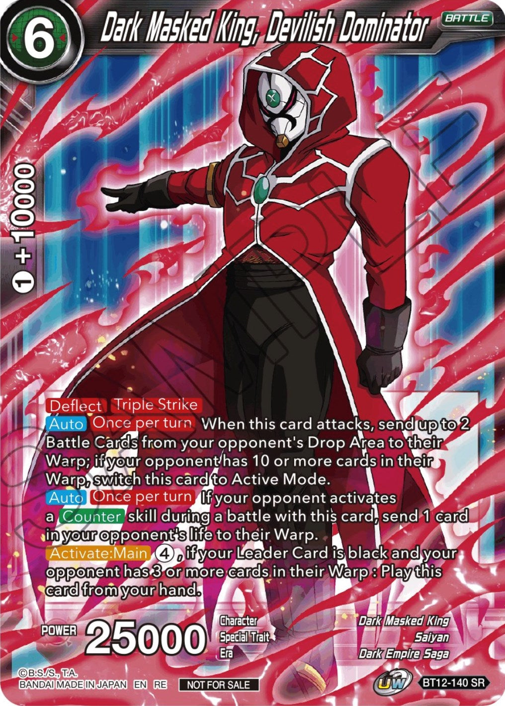 Dark Masked King, Devilish Dominator (Championship Selection Pack 2023 Vol.2) (Silver Foil) (BT12-140) [Tournament Promotion Cards] | The Time Vault CA