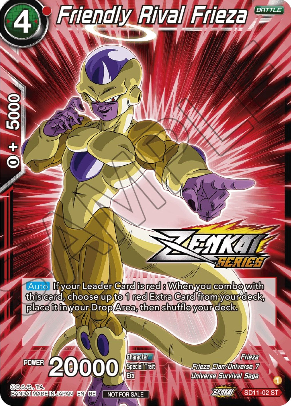Friendly Rival Frieza (Event Pack 12) (SD11-02) [Tournament Promotion Cards] | The Time Vault CA
