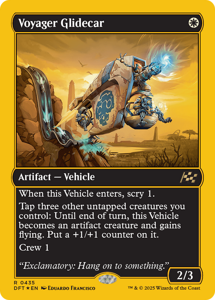 Voyager Glidecar (First-Place Foil) [Aetherdrift] | The Time Vault CA