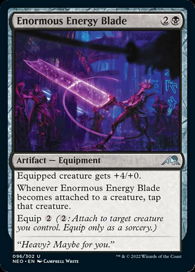 Enormous Energy Blade [Kamigawa: Neon Dynasty] | The Time Vault CA