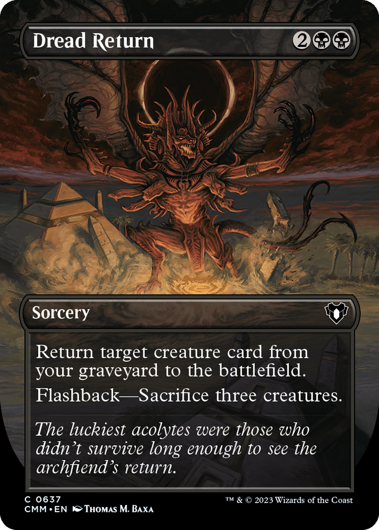 Dread Return (Borderless Alternate Art) [Commander Masters] | The Time Vault CA