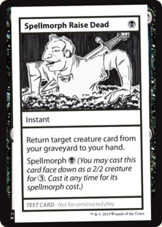 Spellmorph Raise Dead (2021 Edition) [Mystery Booster Playtest Cards] | The Time Vault CA