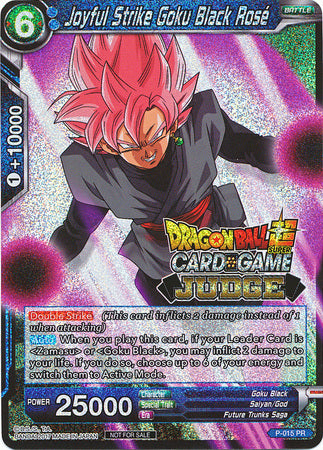 Joyful Strike Goku Black Rose (P-015) [Judge Promotion Cards] | The Time Vault CA