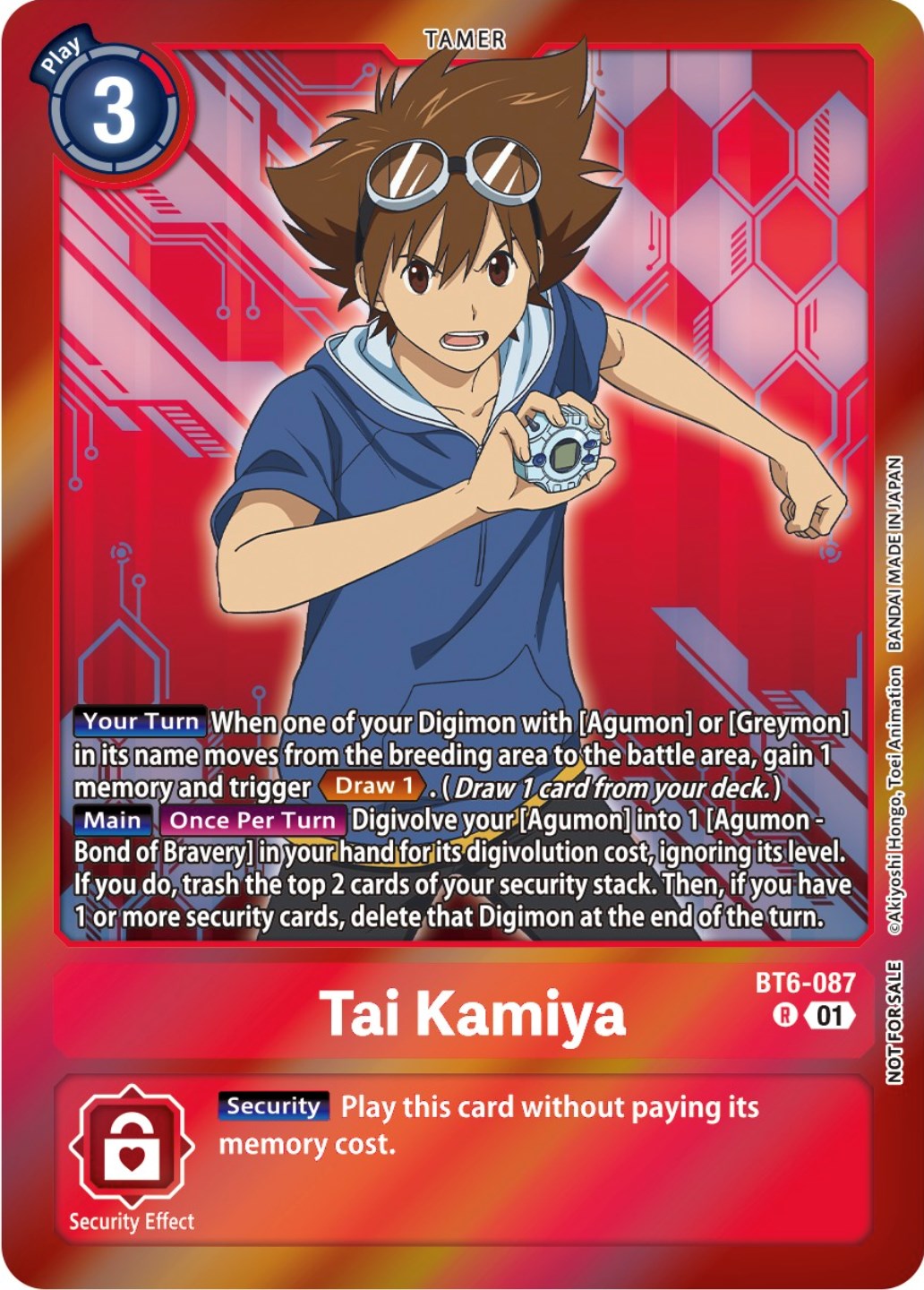 Tai Kamiya [BT6-087] (Event Pack 5) [Double Diamond Promos] | The Time Vault CA