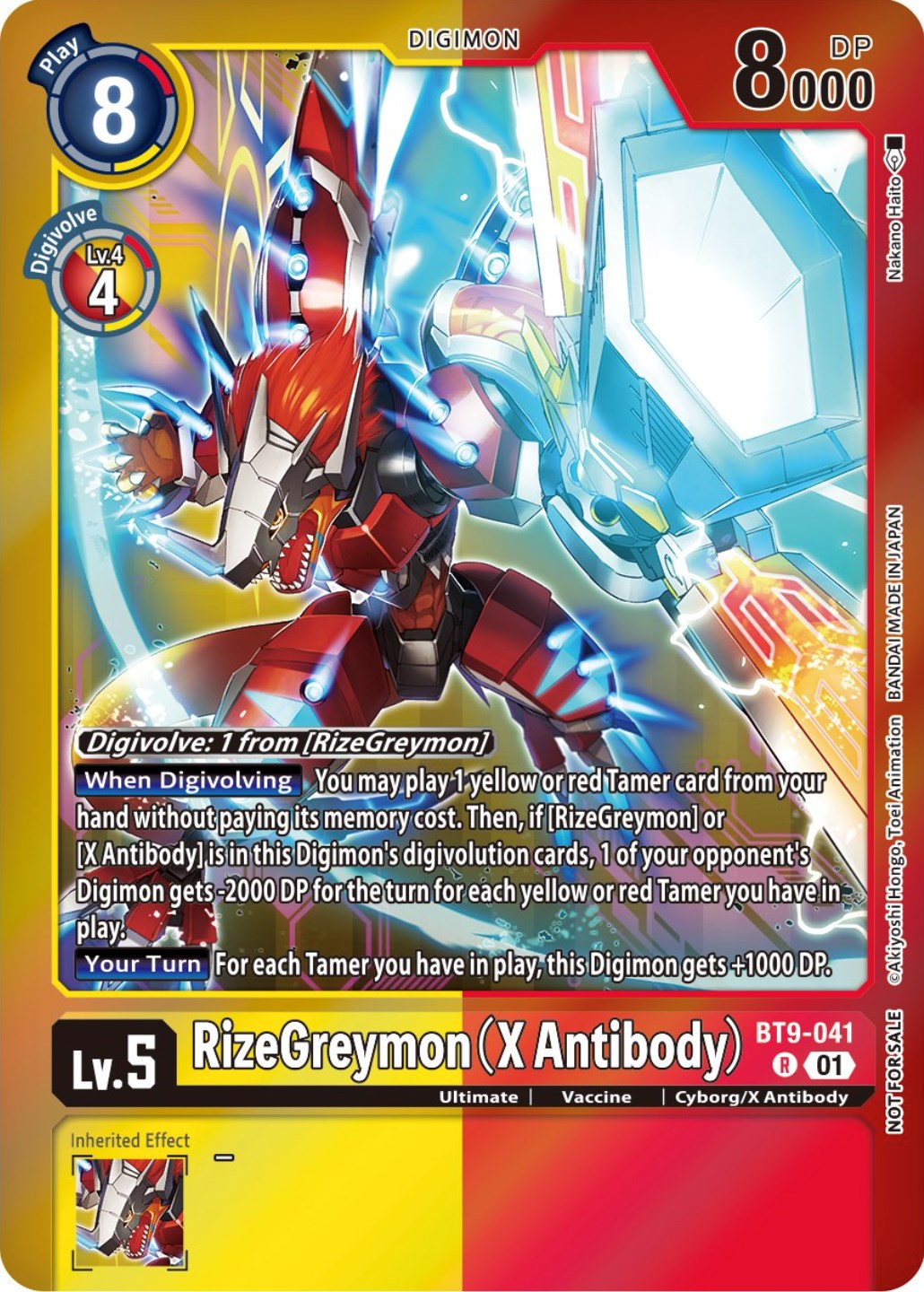 RizeGreymon (X Antibody) [BT9-041] (Event Pack 5) [X Record Promos] | The Time Vault CA