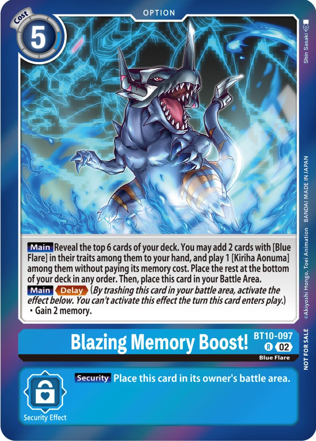 Blazing Memory Boost! [BT10-097] (Event Pack 5) [Xros Encounter Promos] | The Time Vault CA