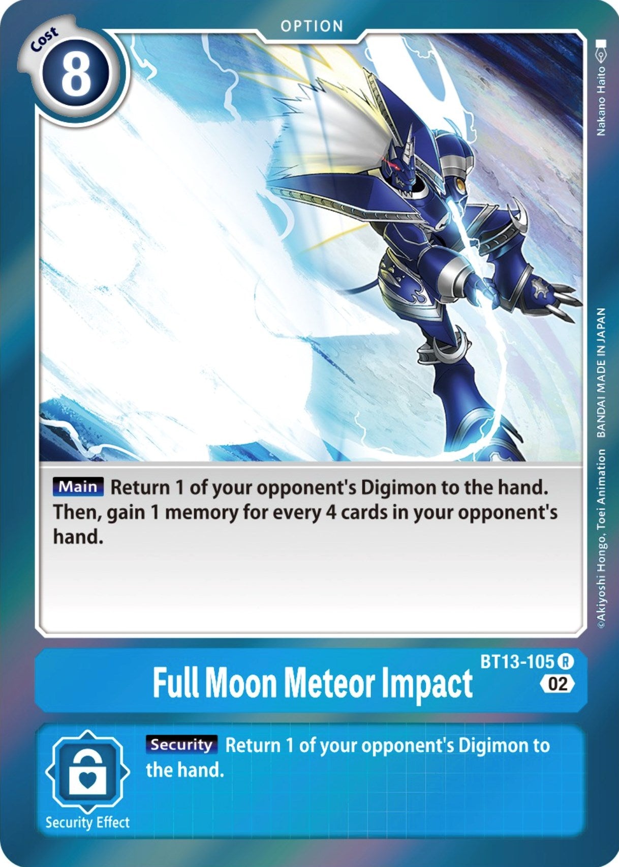 Full Moon Meteor Impact [BT13-105] [Versus Royal Knights Booster] | The Time Vault CA