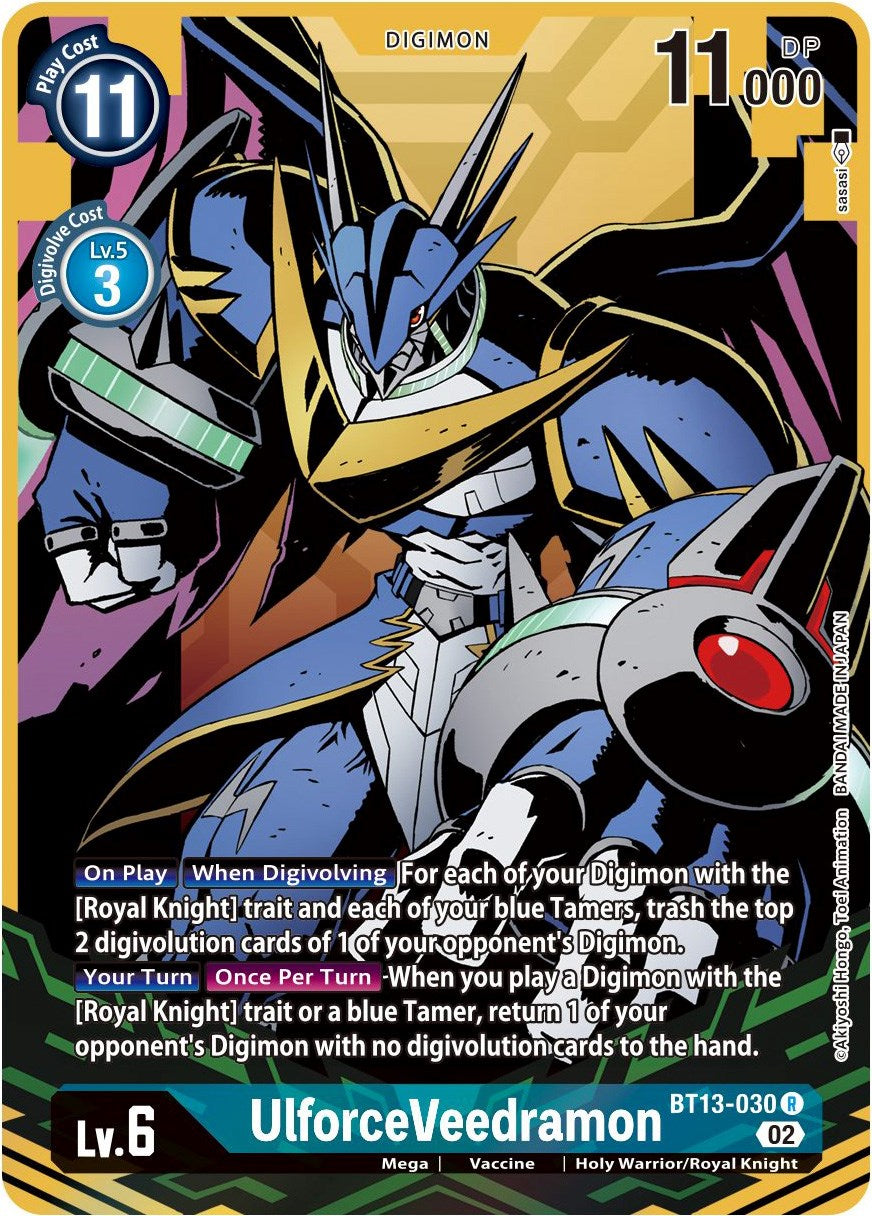 UlforceVeedramon [BT13-030] (Alternate Art) [Versus Royal Knights Booster] | The Time Vault CA