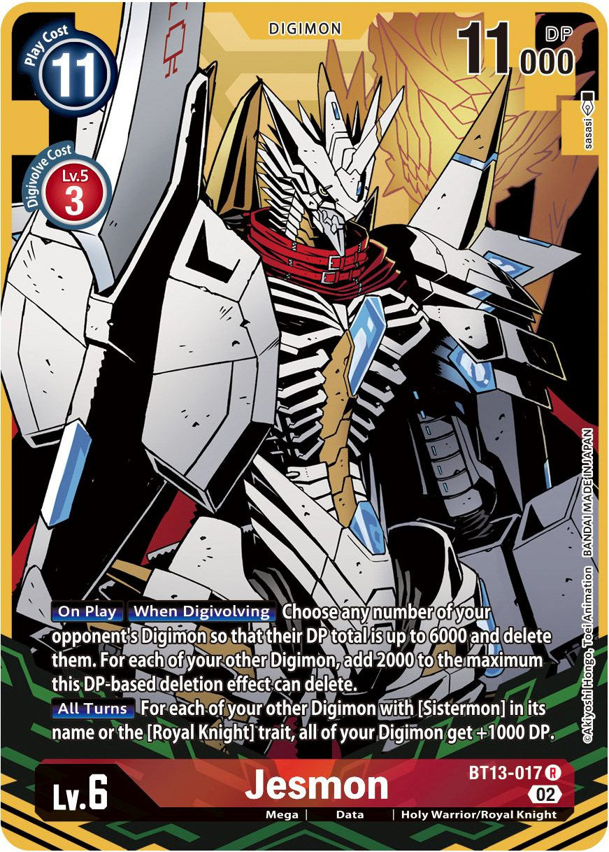 Jesmon [BT13-017] (Alternate Art) [Versus Royal Knights Booster] | The Time Vault CA