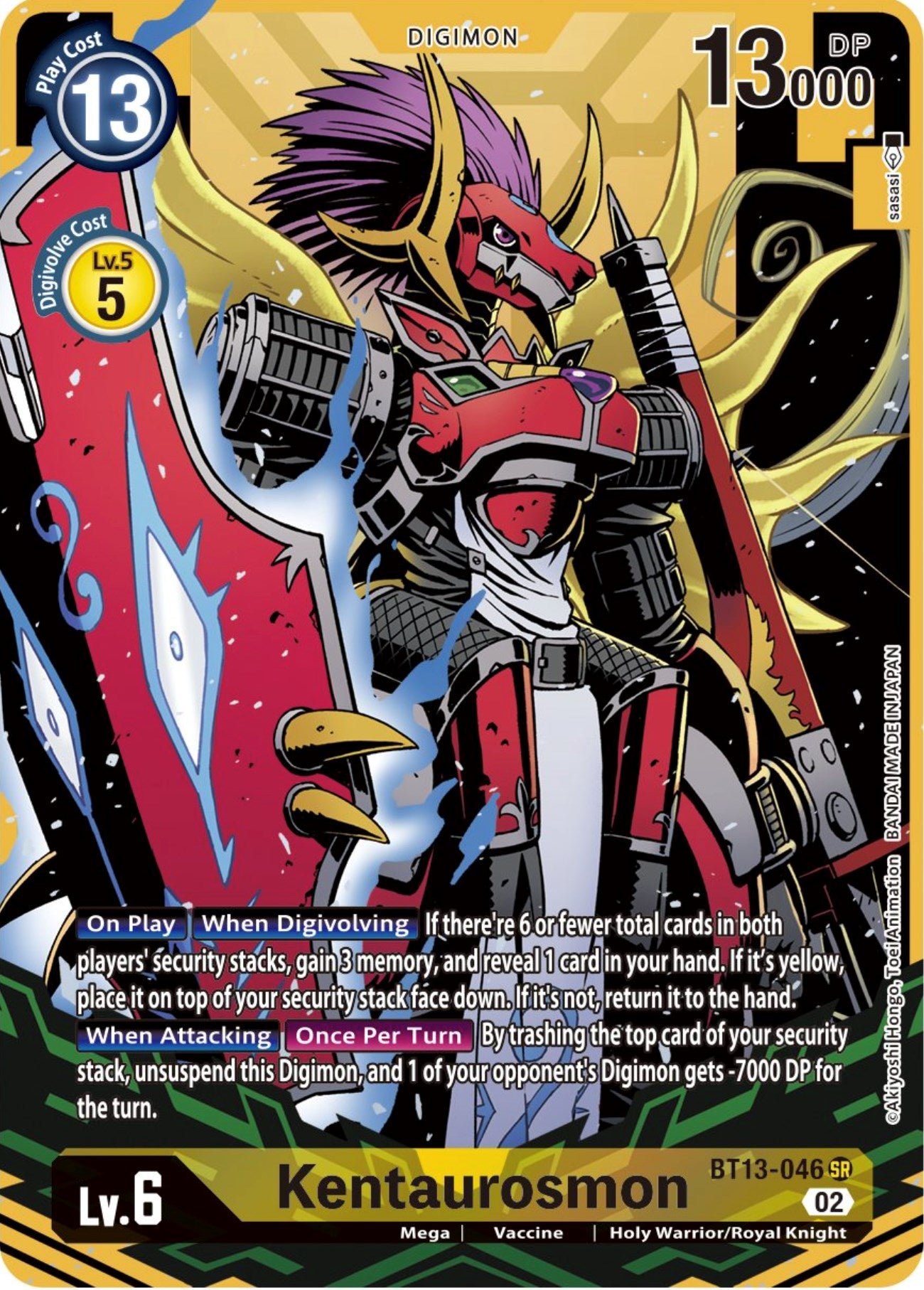 Kentaurosmon [BT13-046] (Alternate Art) [Versus Royal Knights Booster] | The Time Vault CA