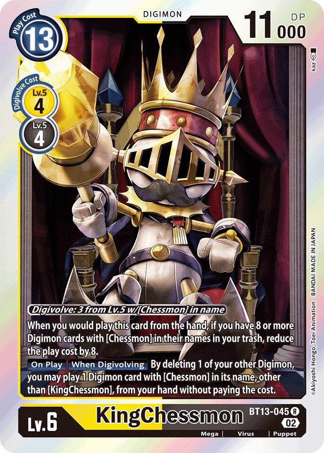 KingChessmon [BT13-045] [Versus Royal Knights Booster] | The Time Vault CA