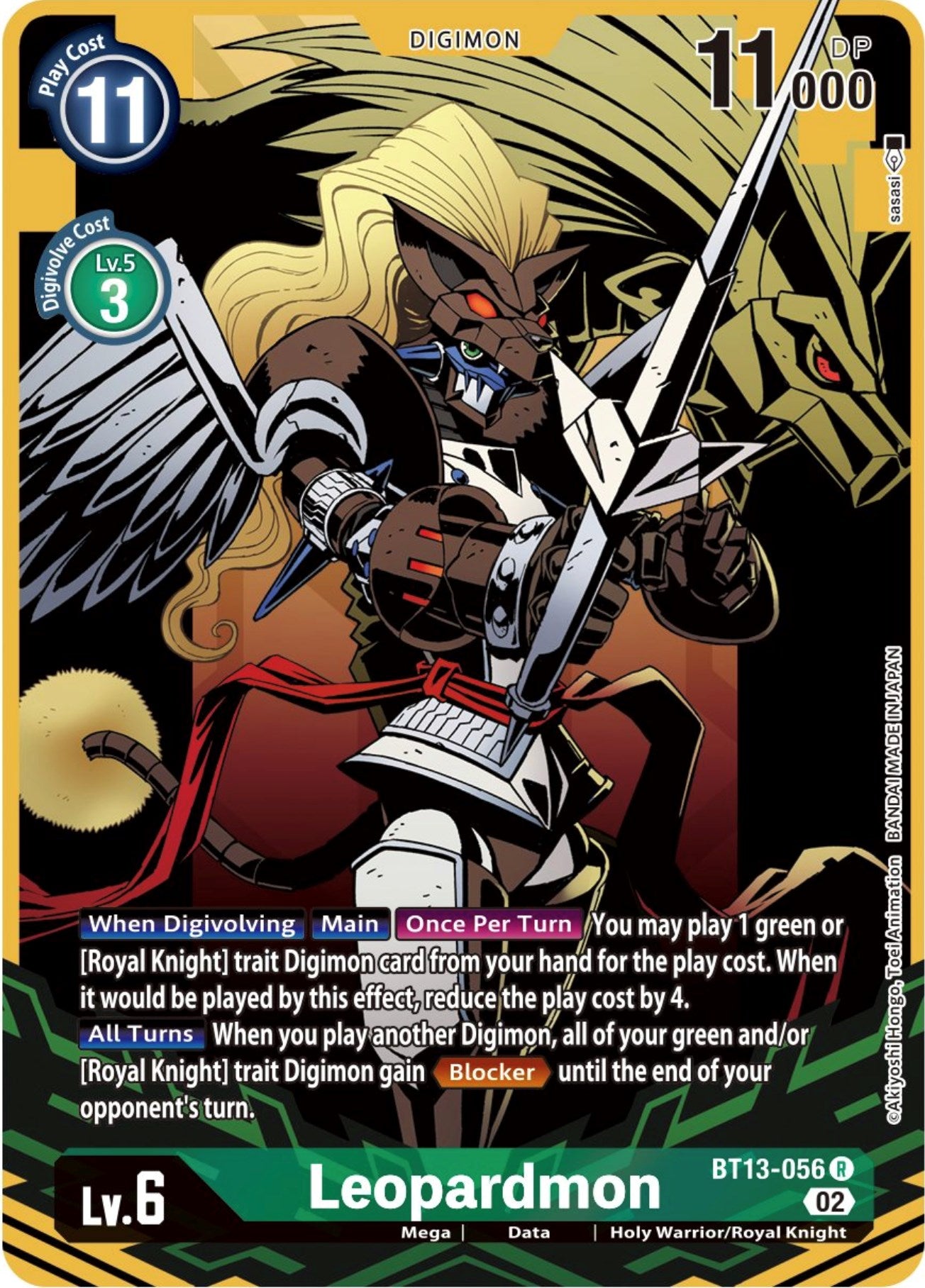 Leopardmon [BT13-056] (Alternate Art) [Versus Royal Knights Booster] | The Time Vault CA