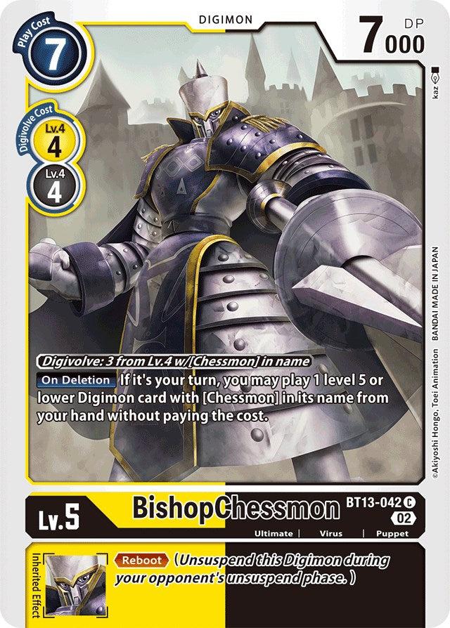 BishopChessmon [BT13-042] [Versus Royal Knights Booster] | The Time Vault CA