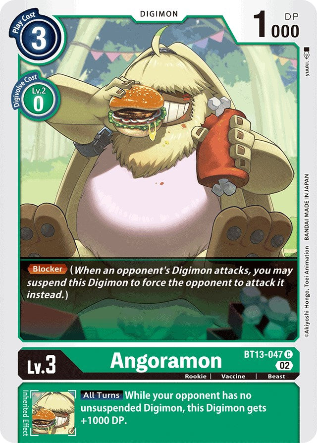 Angoramon [BT13-047] [Versus Royal Knights Booster] | The Time Vault CA