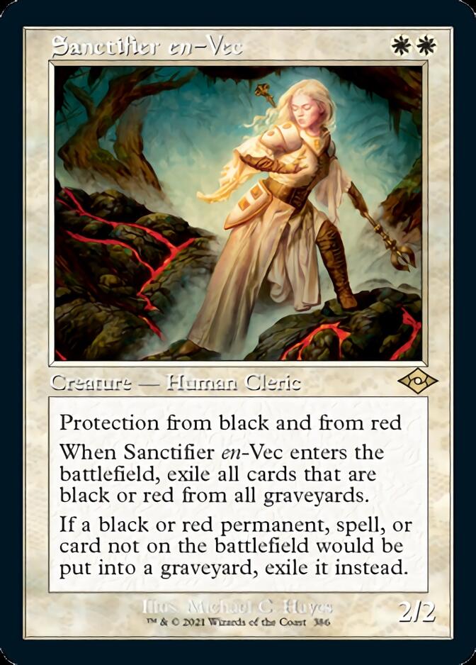 Sanctifier en-Vec (Retro Foil Etched) [Modern Horizons 2] | The Time Vault CA