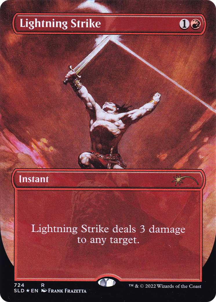 Lightning Strike (Borderless) [Secret Lair Drop Promos] | The Time Vault CA