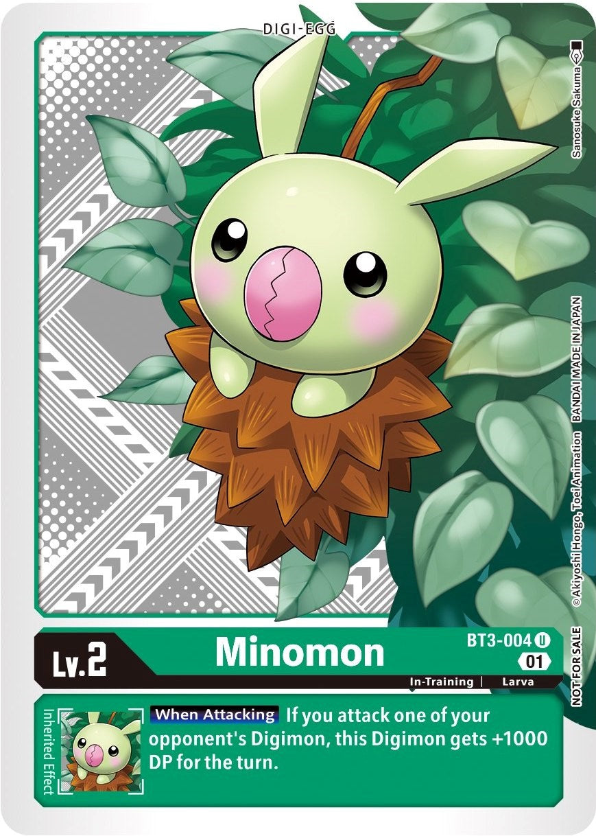 Minomon [BT3-004] (Winner Pack Xros Encounter) [Release Special Booster Promos] | The Time Vault CA