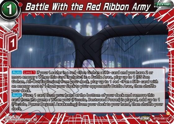 Battle With the Red Ribbon Army (BT22-006) [Critical Blow] | The Time Vault CA