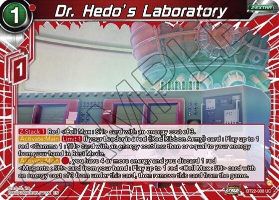 Dr. Hedo's Laboratory (BT22-008) [Critical Blow] | The Time Vault CA