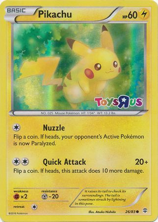 Pikachu (26/83) (Toys R Us Promo) [Miscellaneous Cards] | The Time Vault CA