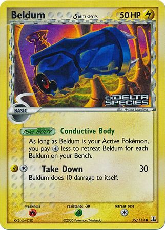 Beldum (59/113) (Delta Species) (Stamped) [EX: Delta Species] | The Time Vault CA